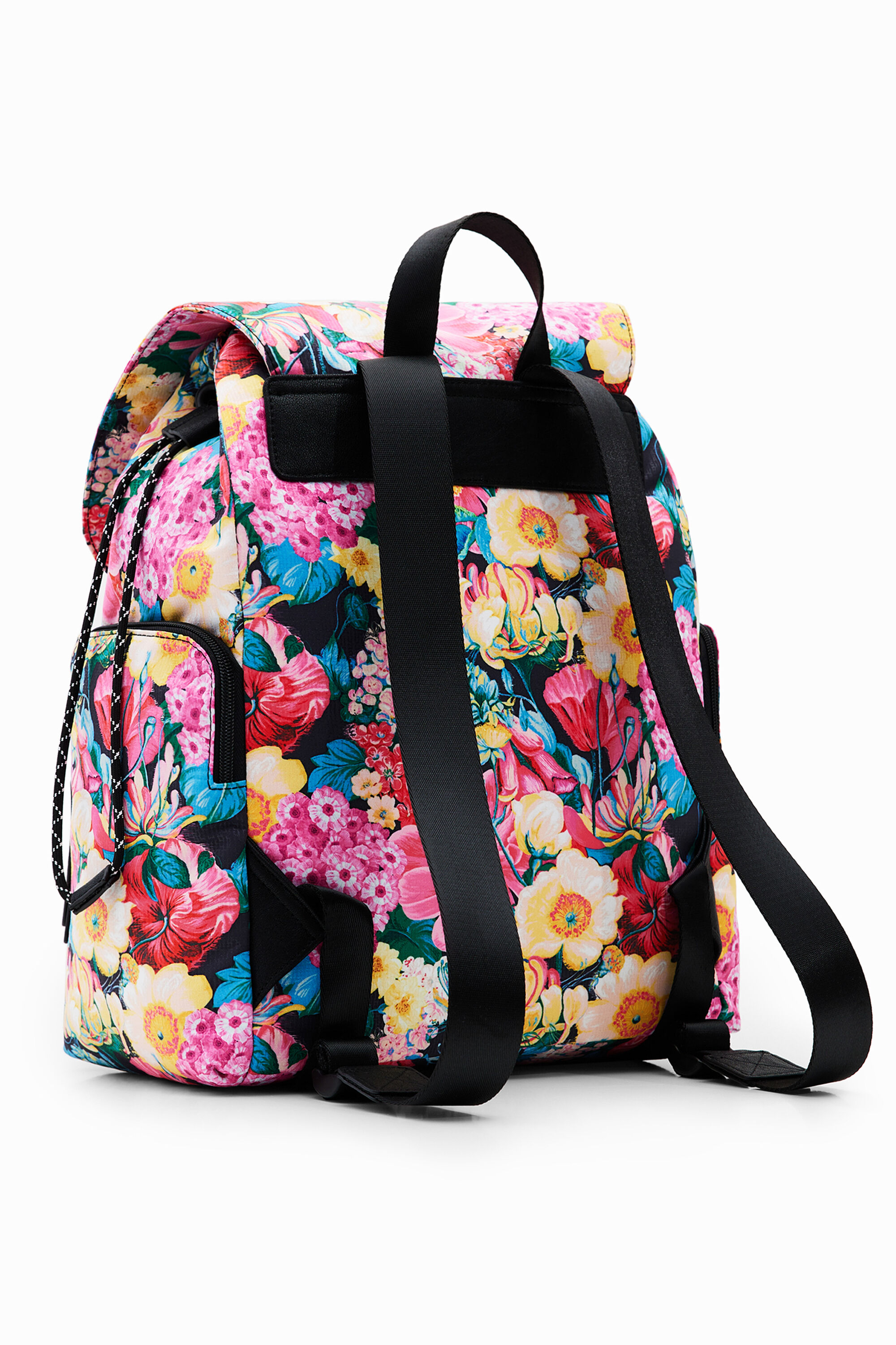 Grand sac à dos fleuri