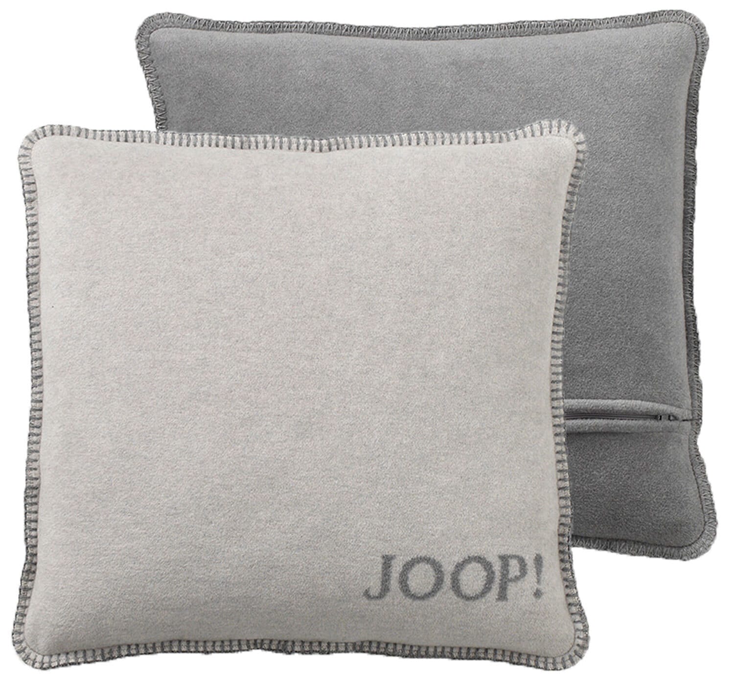 JOOP! Kissenhülle UNI DOUBLEFACE 50 x 50 cm grau