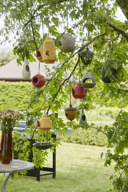 Point-Virgule - Vogelhuisje - Jagersgroen - Nestkastje Tuinvogels - ø18cm H25cm