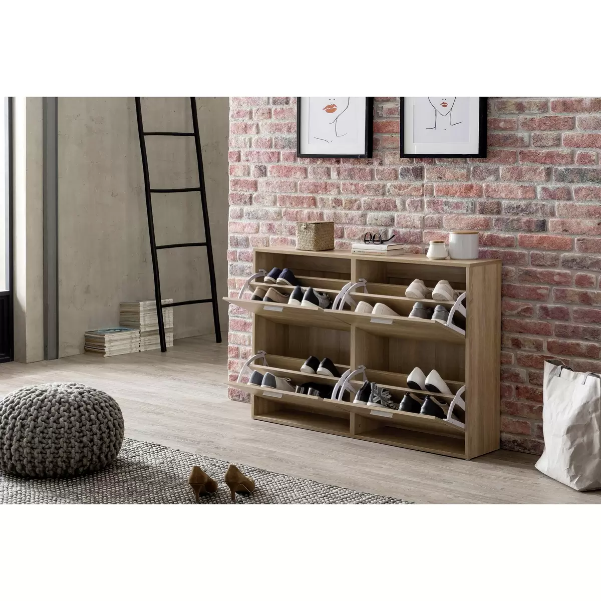 Schuhschrank Azueira Sonoma Eiche