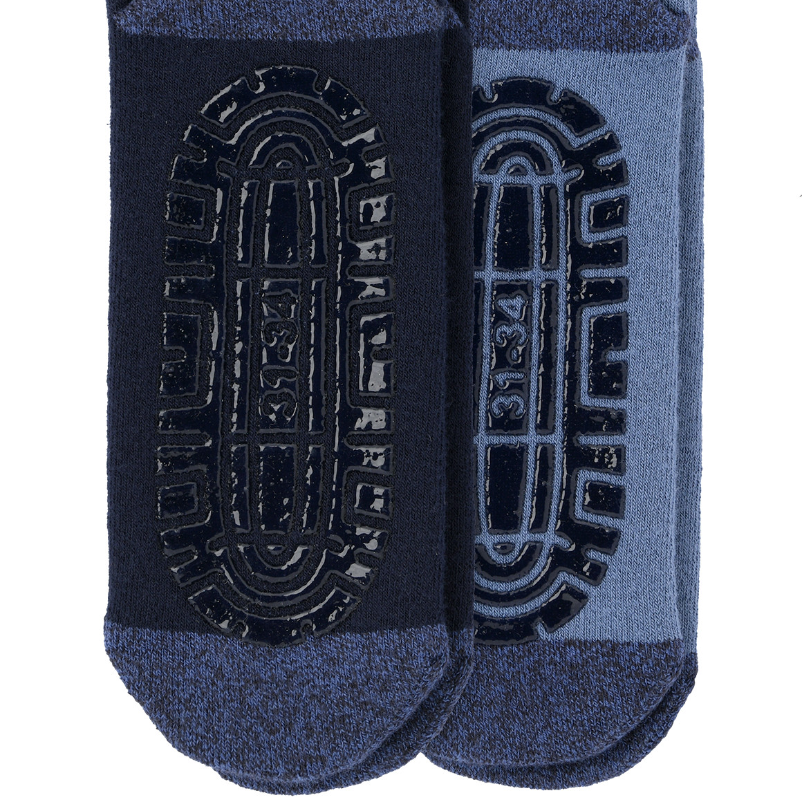 Topolino 2 Paar Jungen Stoppersocken in Unifarben dunkelblau