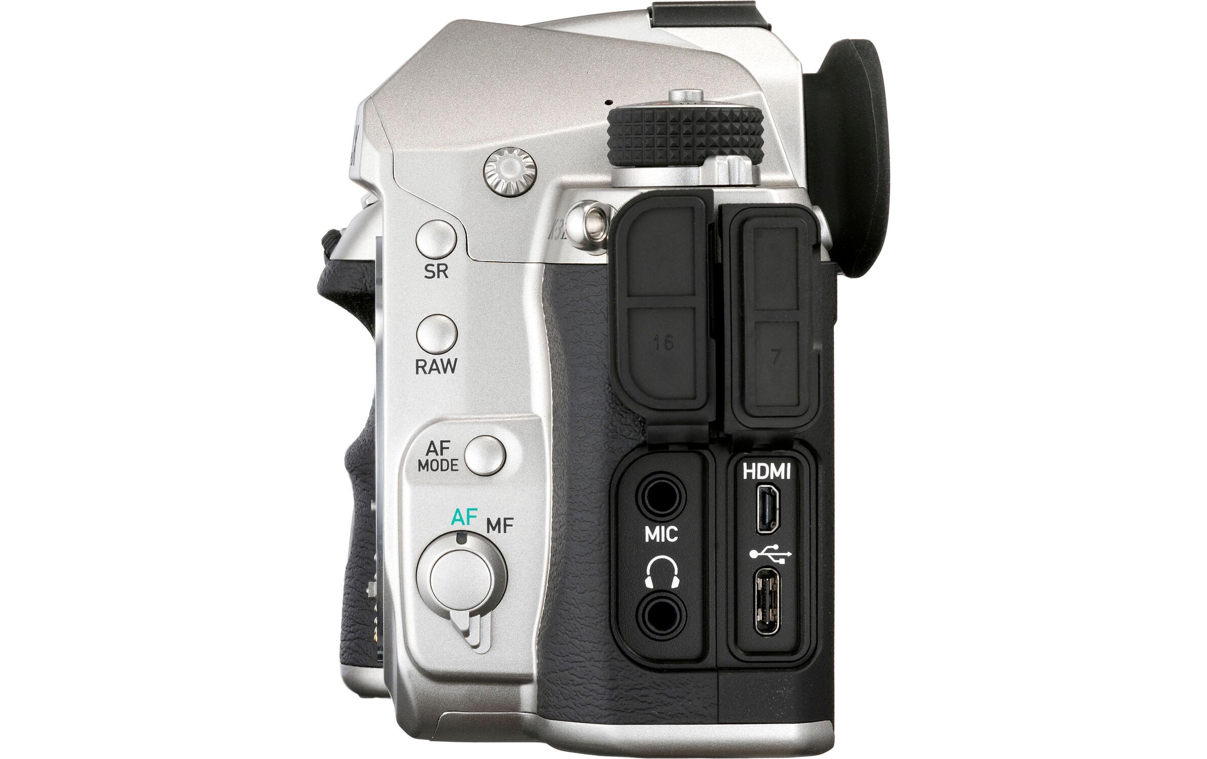 Fotokamera K-3 Mark III Body Silber<br>Robuste und wetterfeste Spiegelreflexkamera mit APS-C-Sensor