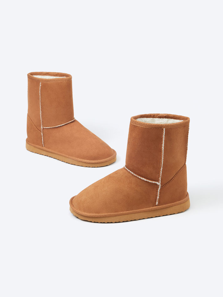Bota forrada - Couro