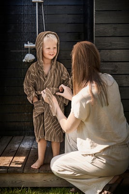 Leander Badekåpe 3-4 År, Mocca