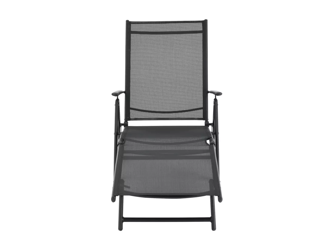 Transat bain de soleil noire 65 x 150 x 86 cm 03_0006406