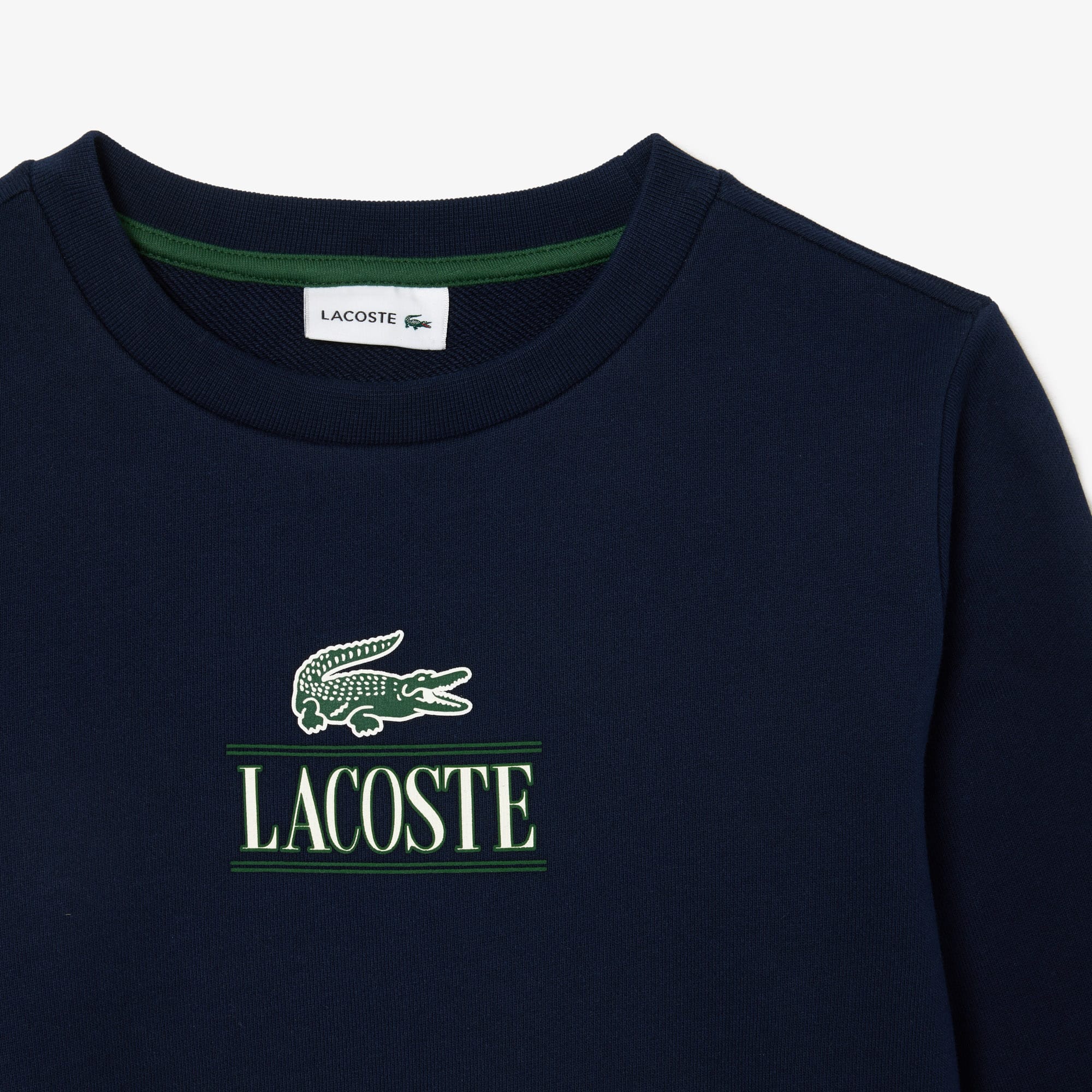 Sweatshirt avec imprimé iconique en coton Pullovers & Sweatshirts - Bleu - Lacoste - Enfant