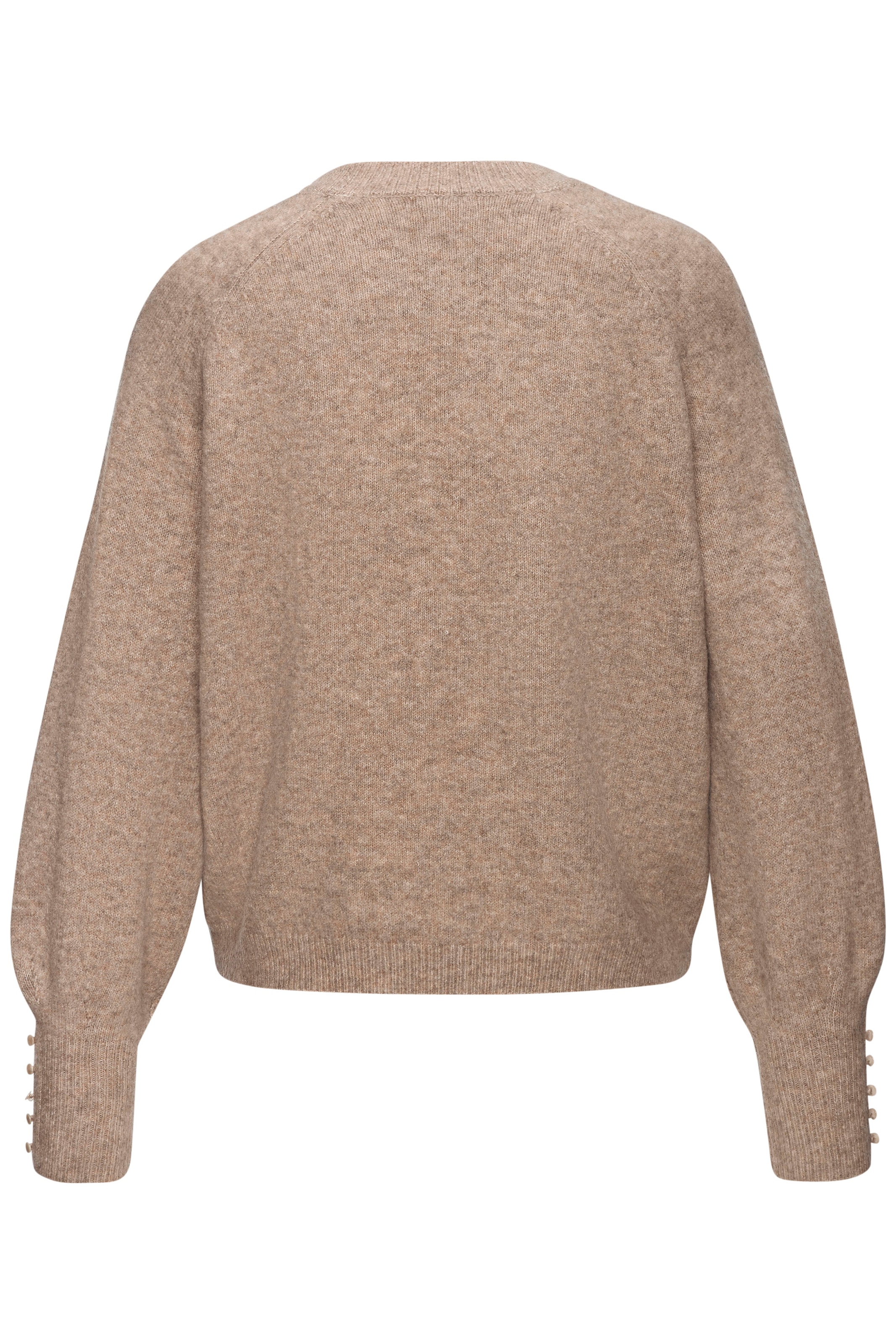 LASCANA Rundhalspullover , mit Zierknöpfen, Winterpullover, kuscheliges Basic