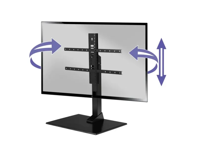 Sanus VSTV2 - Stativ - Drejeligt design - for Tv - metalbase - sort - skærmstørrelse: 40