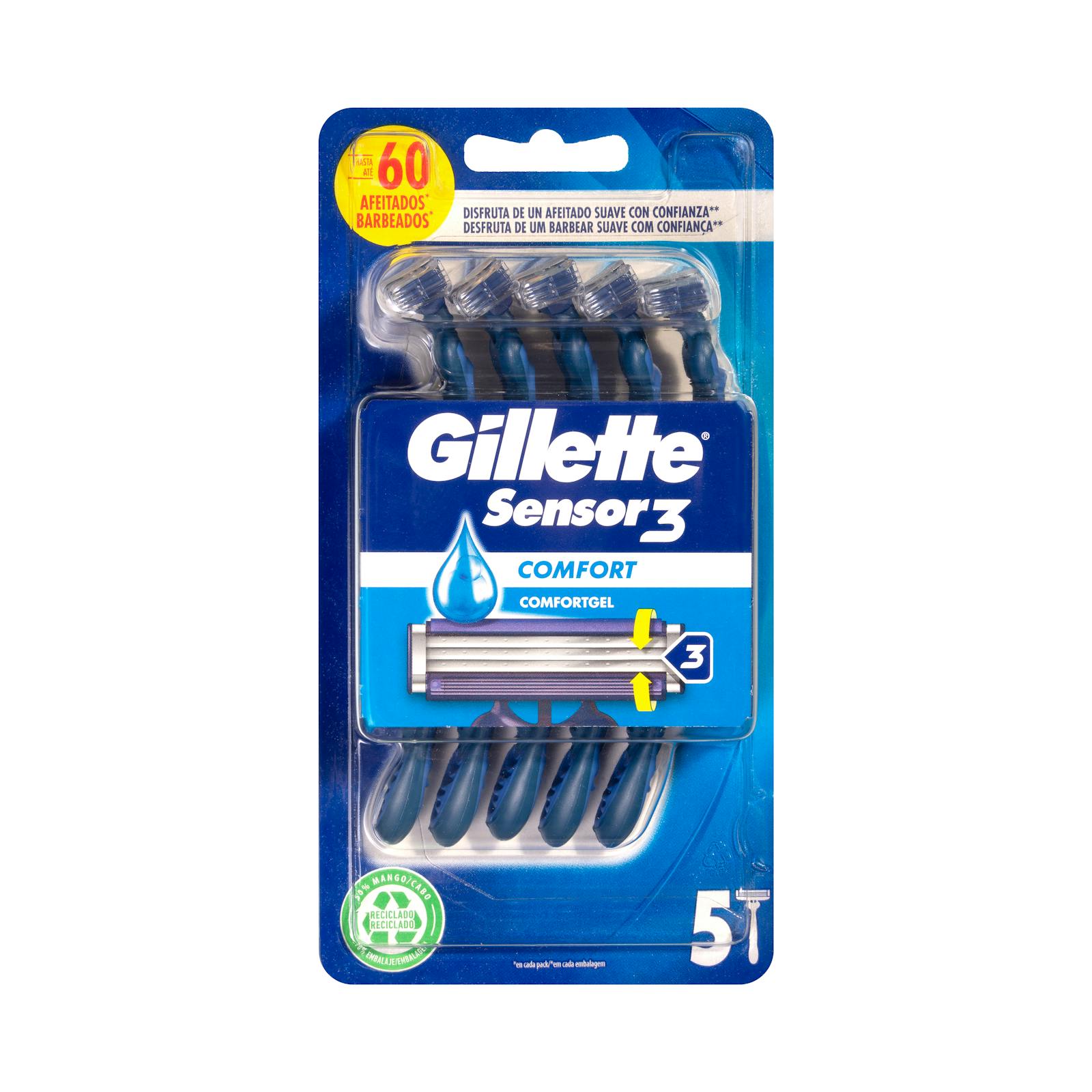 Rasoirs jetables Gillette Sensor Comfort à 3 lames