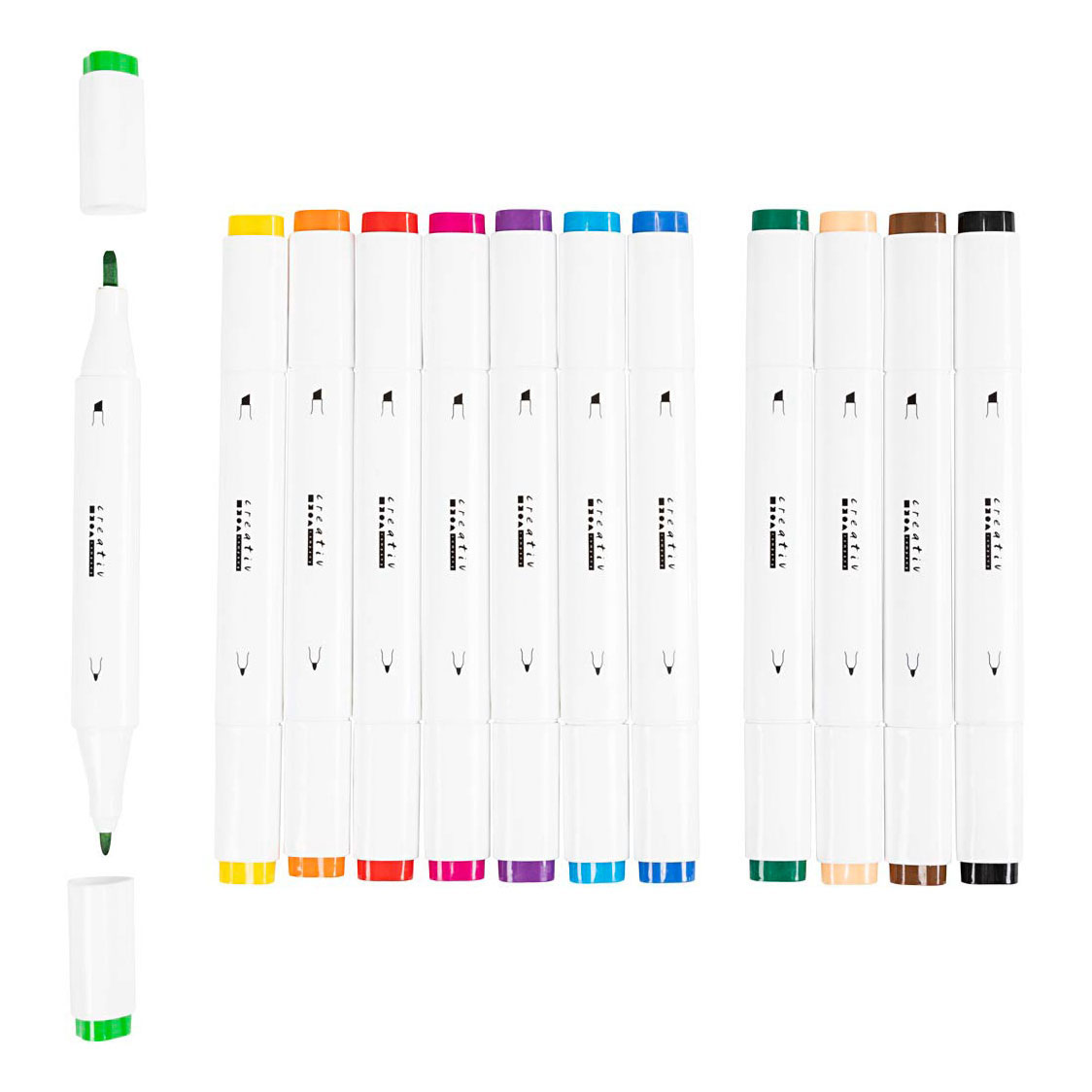 Tekenstift Standaard Kleuren, 12st.