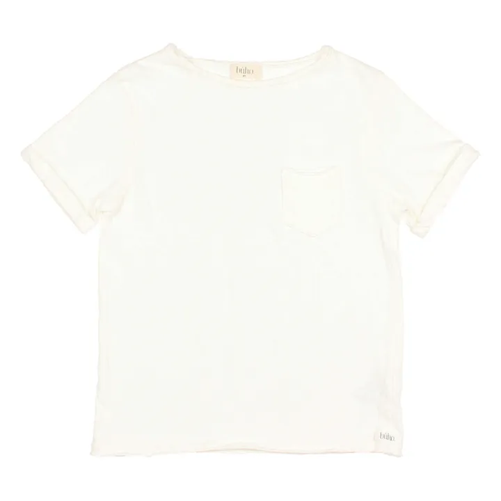 Búho T-shirt Poche Lin | Blanc