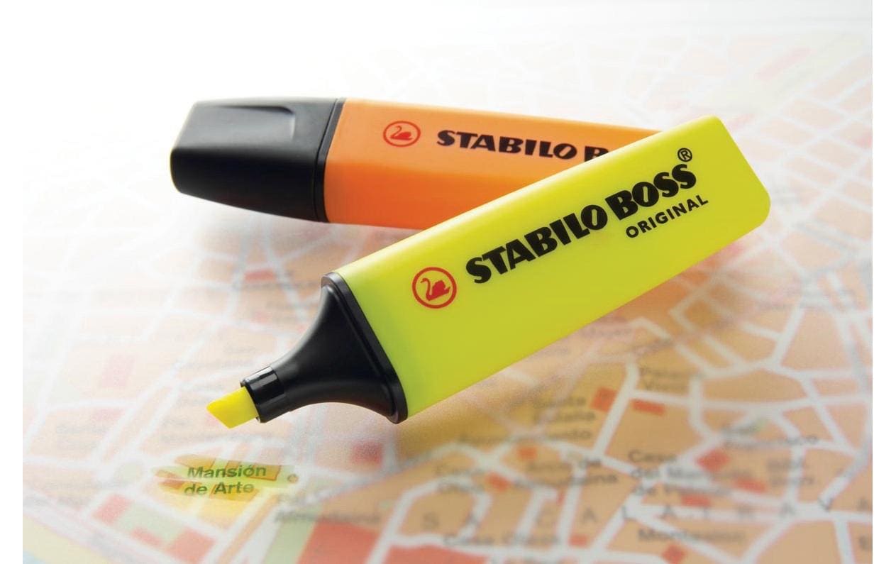 Textmarker Boss Original 8 StückTextmarker, 8er-Etui
