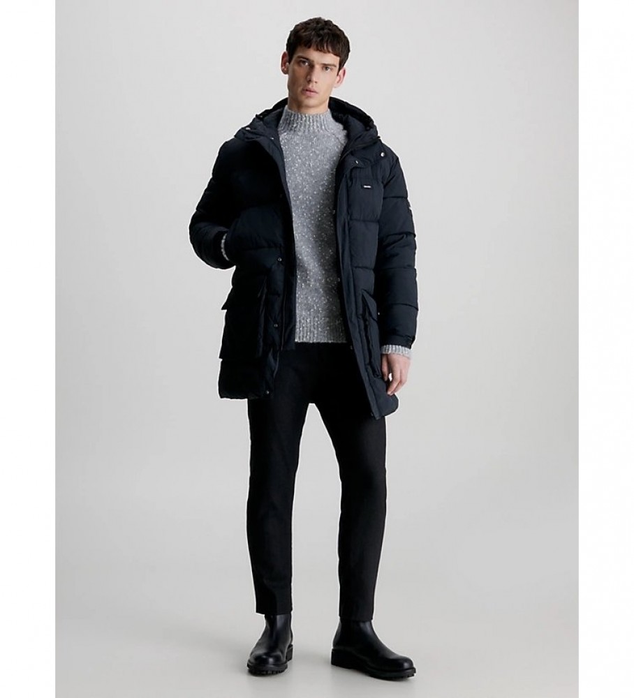 Casaco acolchoado Calvin Klein preto