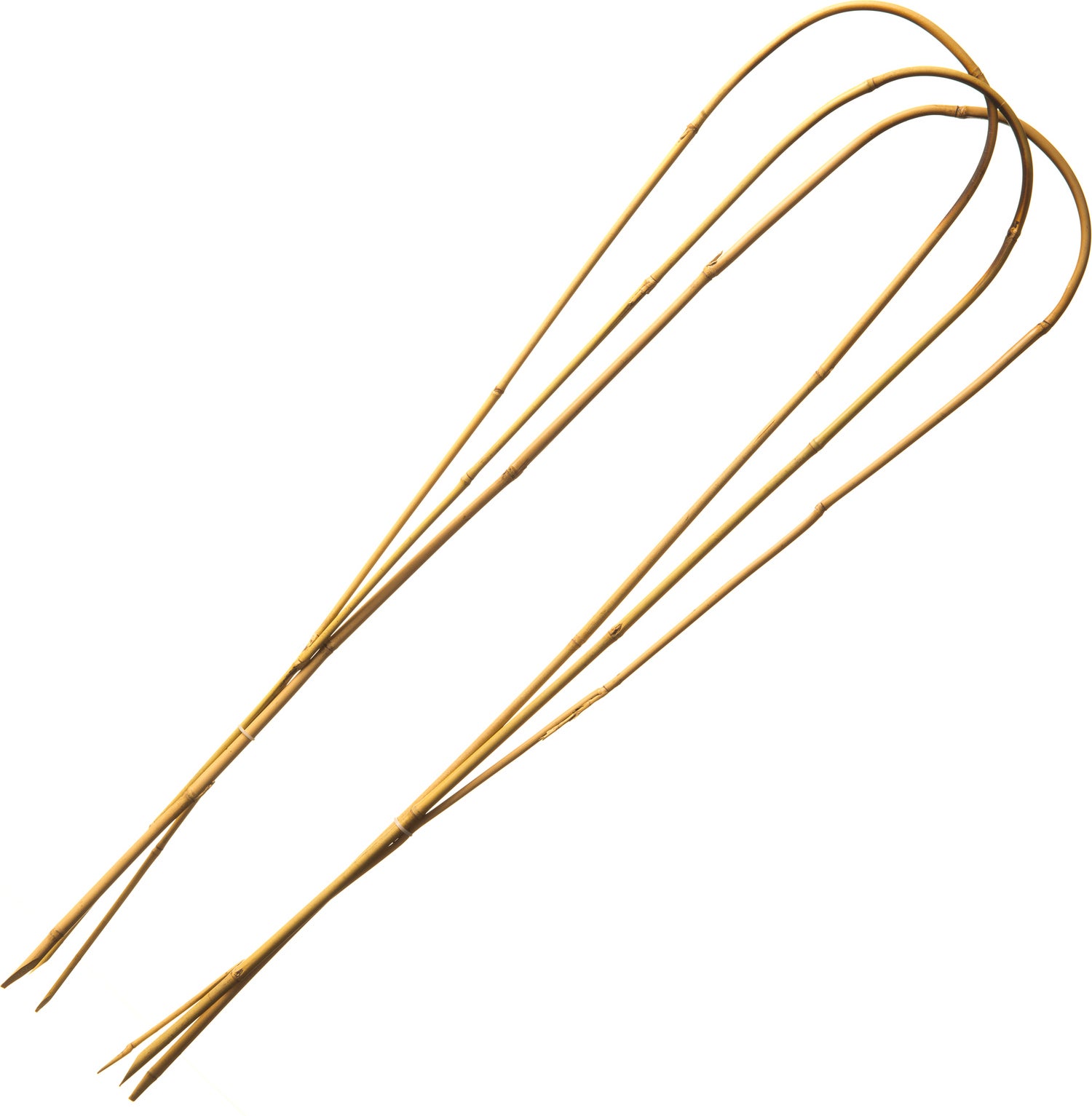 Nature bamboestok gebogen H 120 cm 3 stuks
