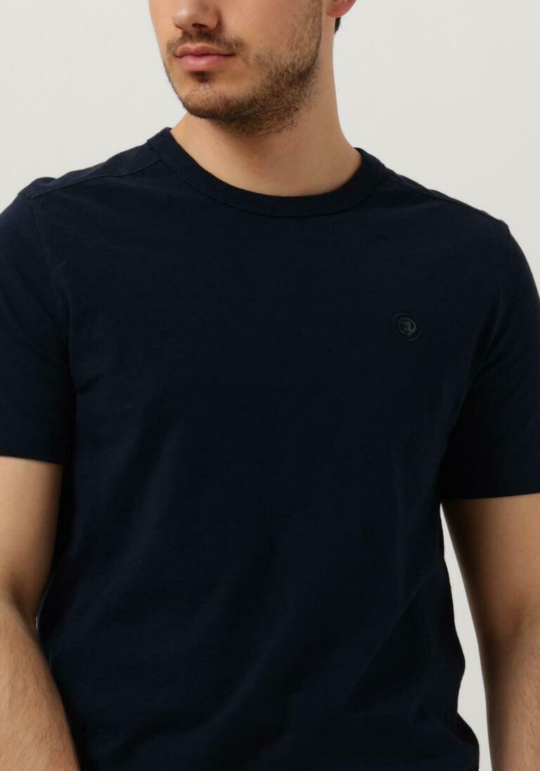 CAST IRON donkergrijze cast iron t-shirt short sleeve r-neck organic cotton slub essential