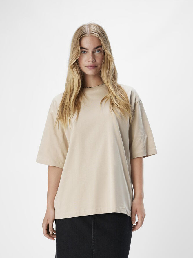 Object OBJGIMA 2/4 OVERSIZE T-SHIRT NOOS Humus/col