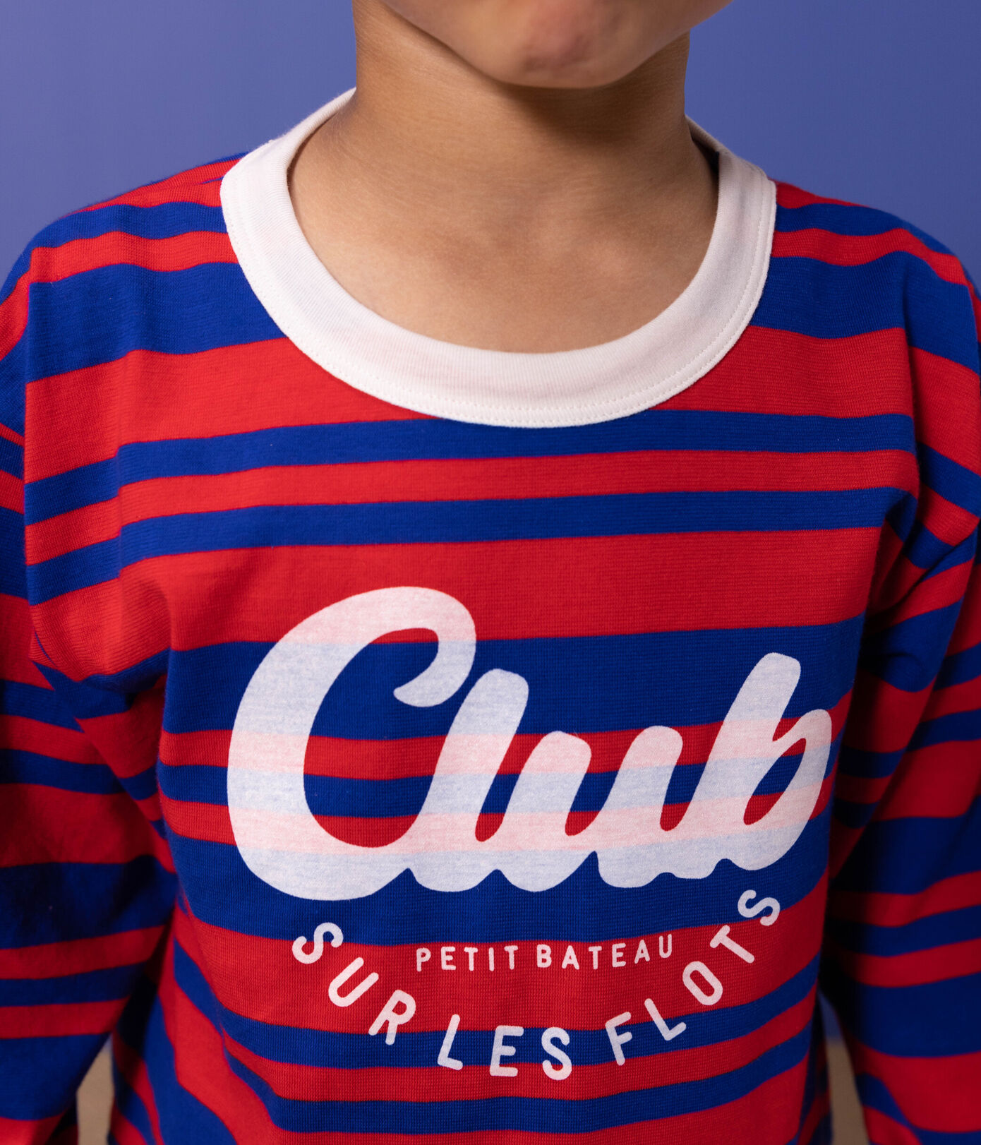 Tee-shirt rayé manches longues enfant garçon