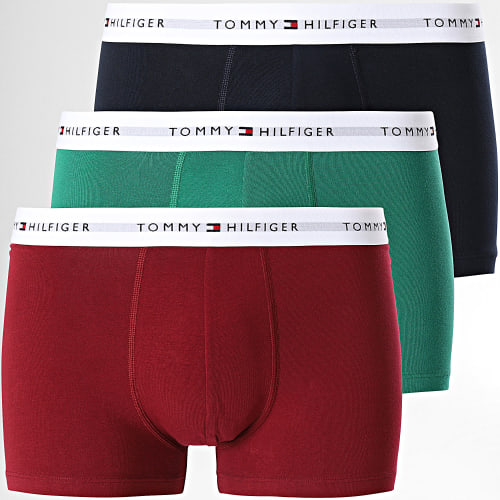 Lot De 3 Boxers 2761 Bordeaux Vert Noir