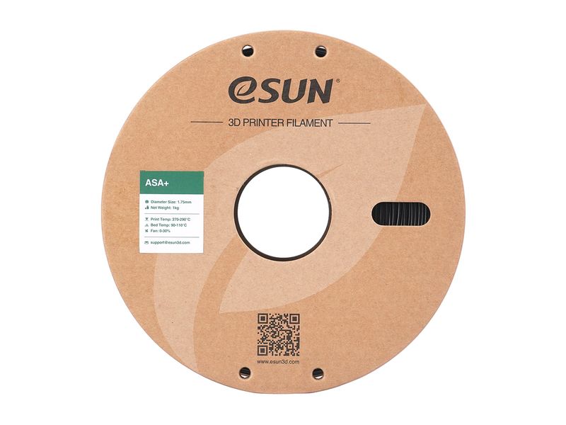 eSun Filament ASA  Schwarz 1.75 mm 1 kg ASA  Filament