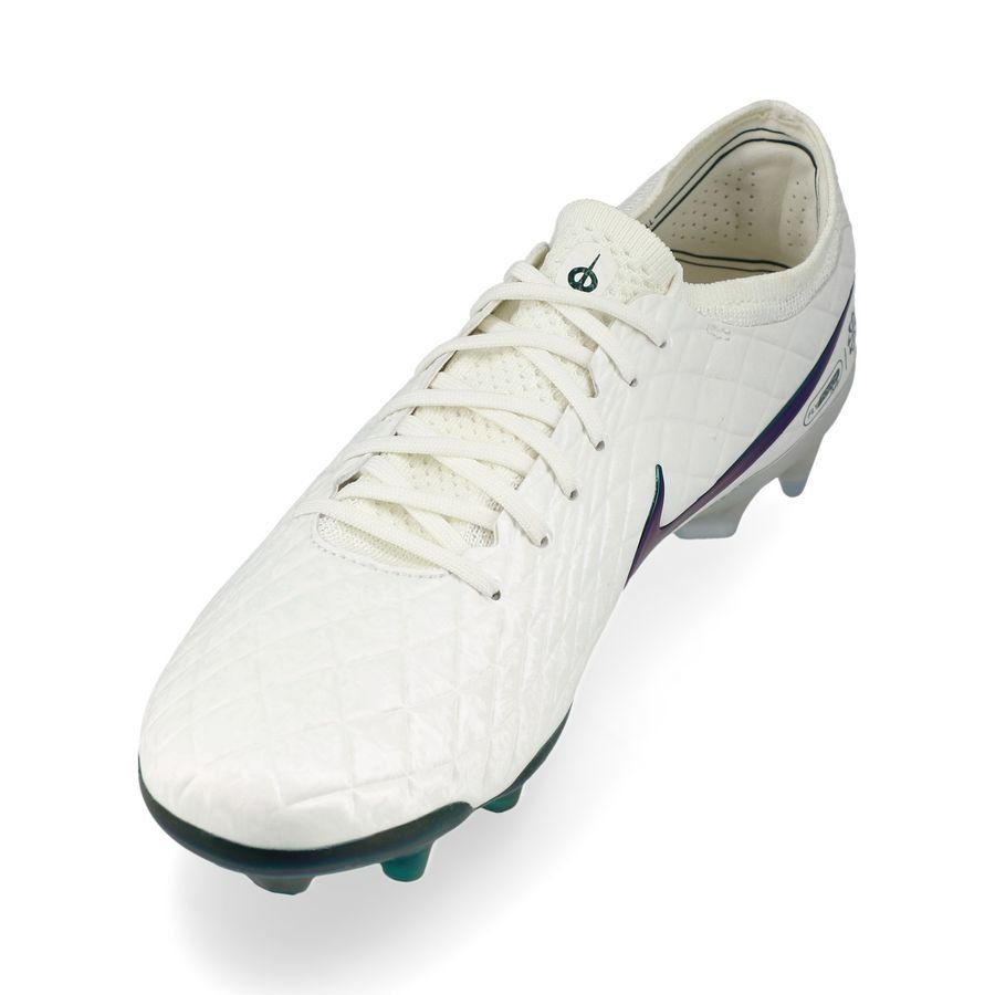 Nike Tiempo Legend 10 Elite FG Pearl - Blanc Cassé/Turquoise ÉDITION LIMITÉE