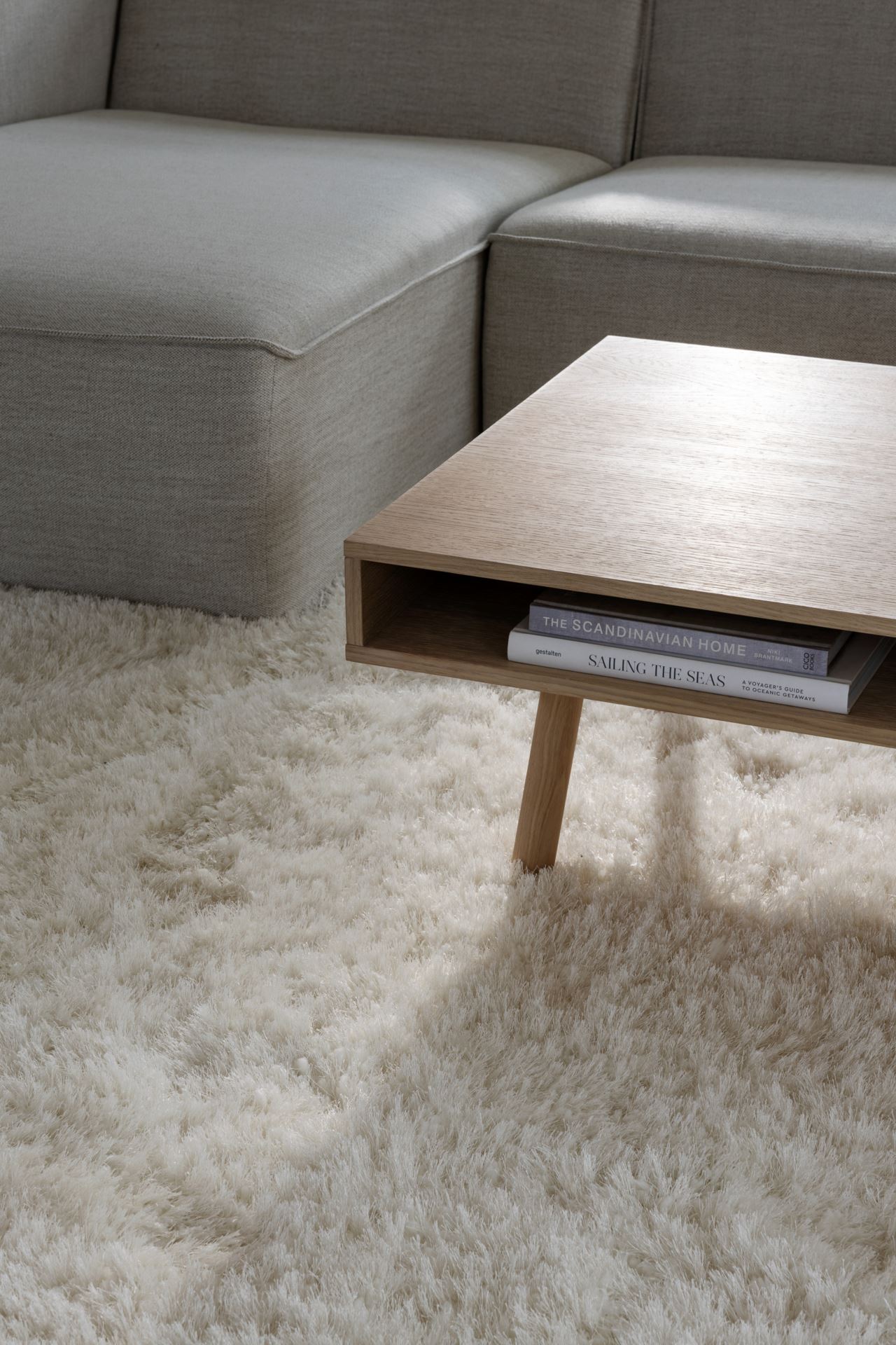 Sofabord høy modell natur - 70x130x48 cm