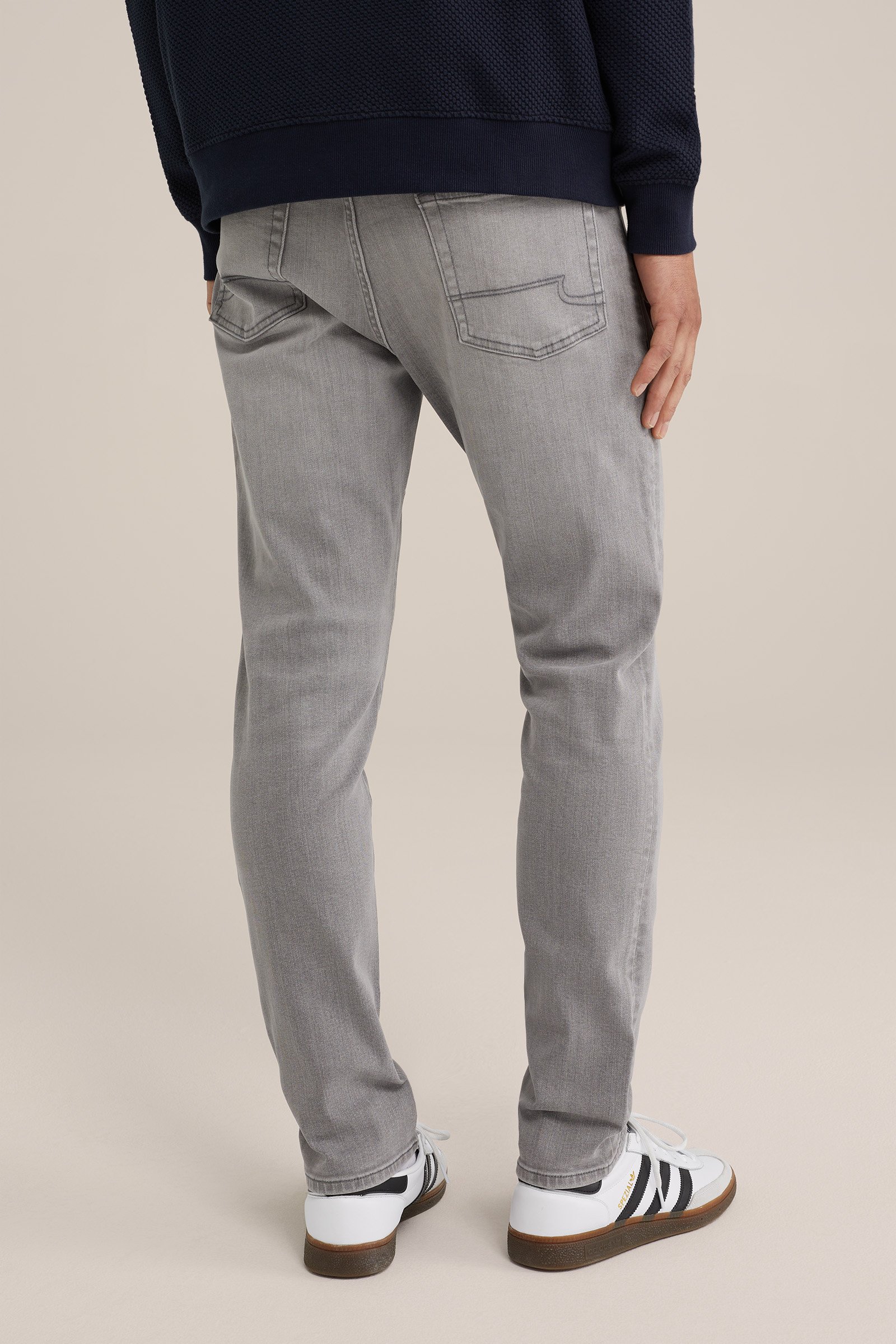 slim fit jeans met medium stretch Blue Ridge Lichtgrijs