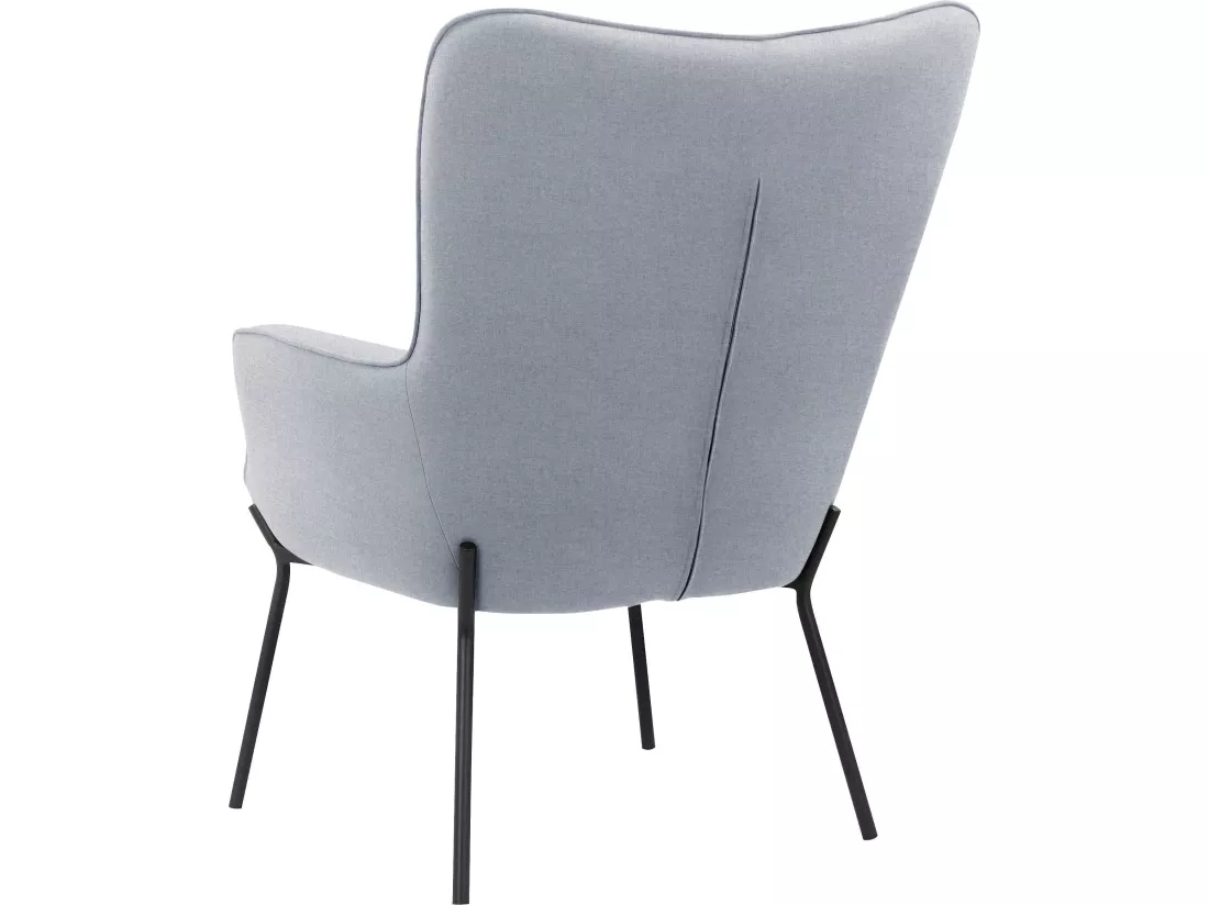 Fauteuil Boris Gris Clair Flavio