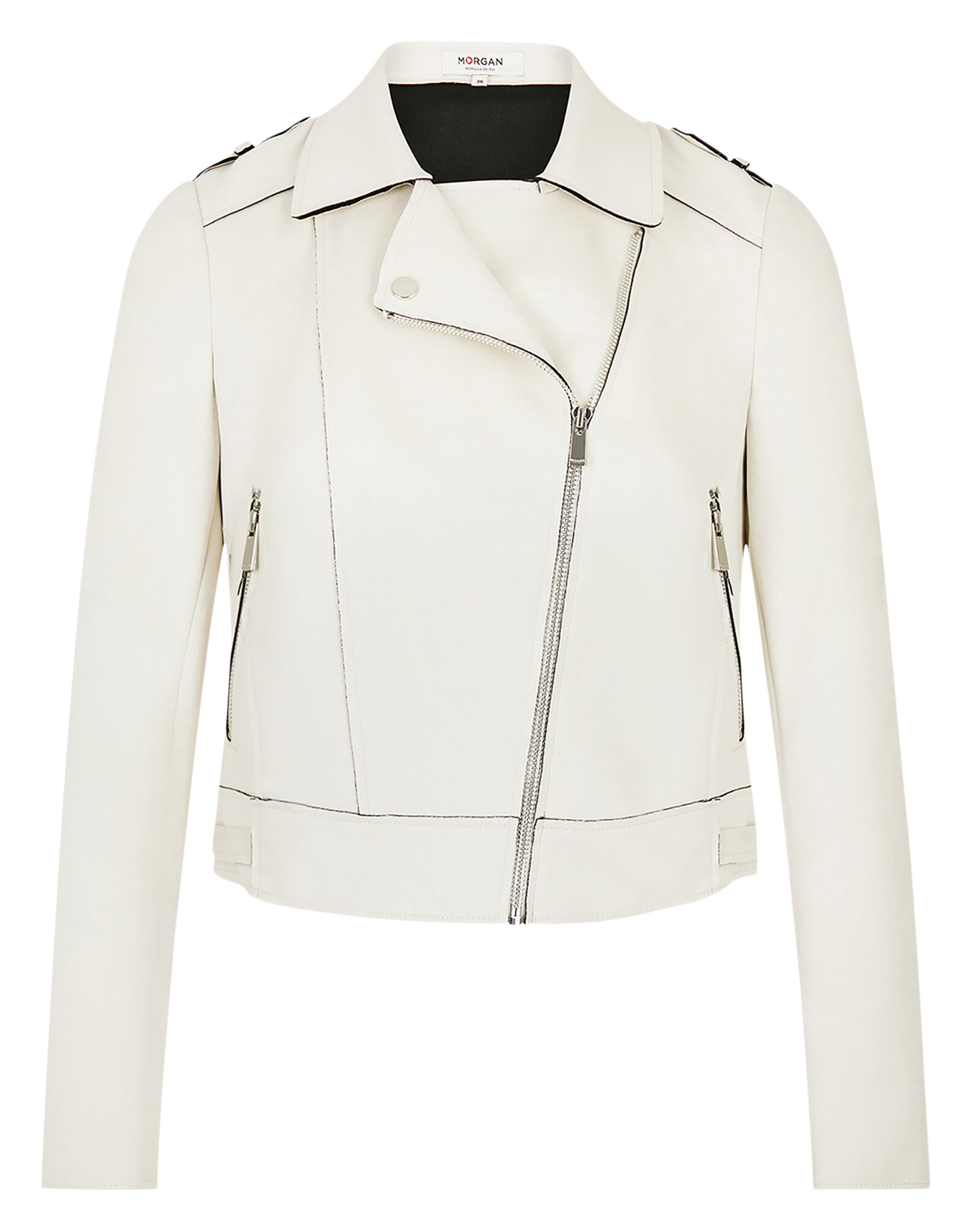 GRAMINA - Veste droite zippée | Beige