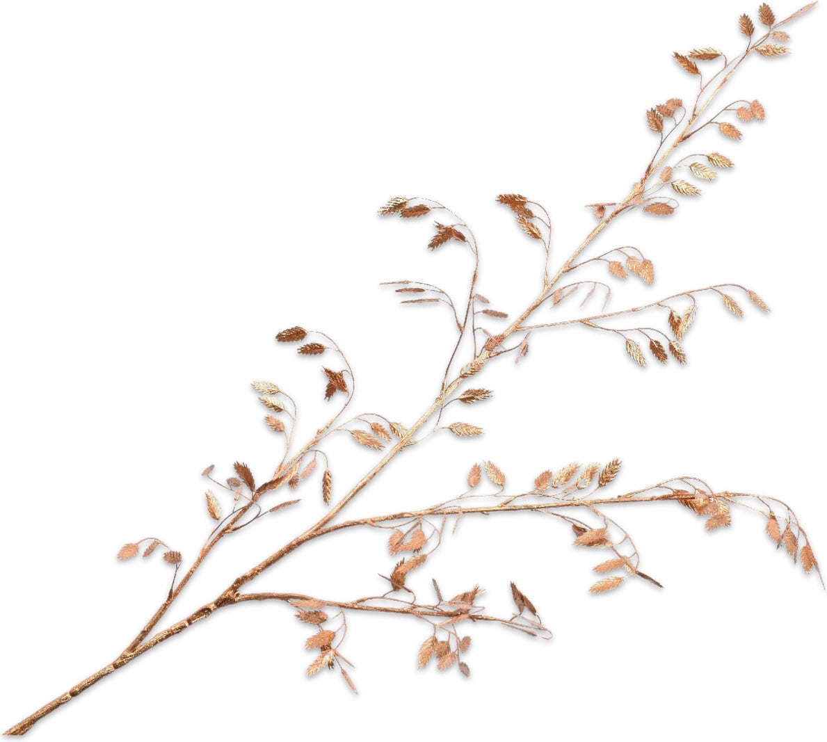 Silk-Ka kunsttak met gras-aartjes 115 cm goud