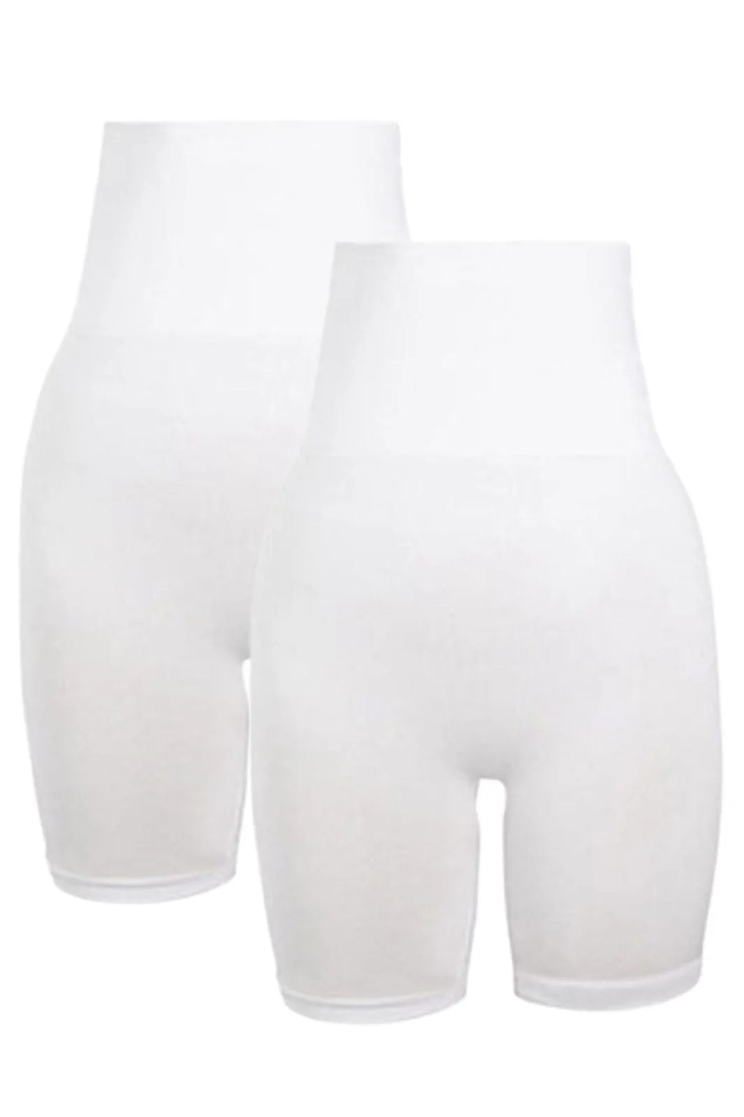 Soft basic Soffi High shorts 2 pak white