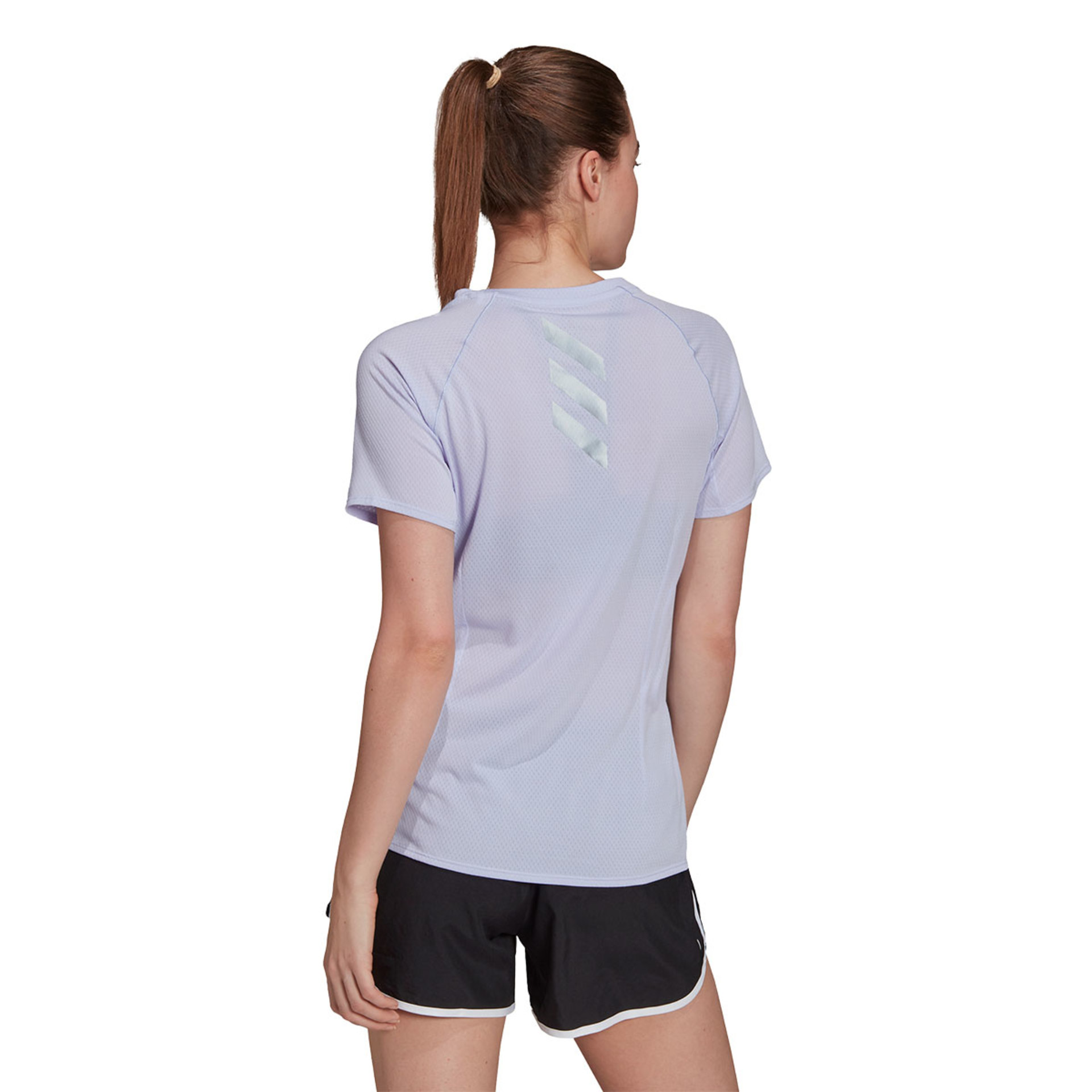 adidas Adi Hardloopshirt Korte Mouwen Lichtblauw Dames
