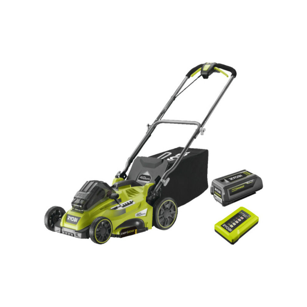 Tondeuse ryobi 36v - coupe 40cm - 1 batterie 5,0ah - 1 chargeur - rlm36x41h50pg