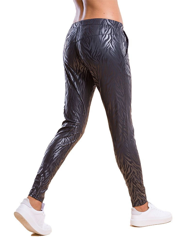 HBT BASICS INSOLITES - CRUZ PANTALON NOIR ZEBRA