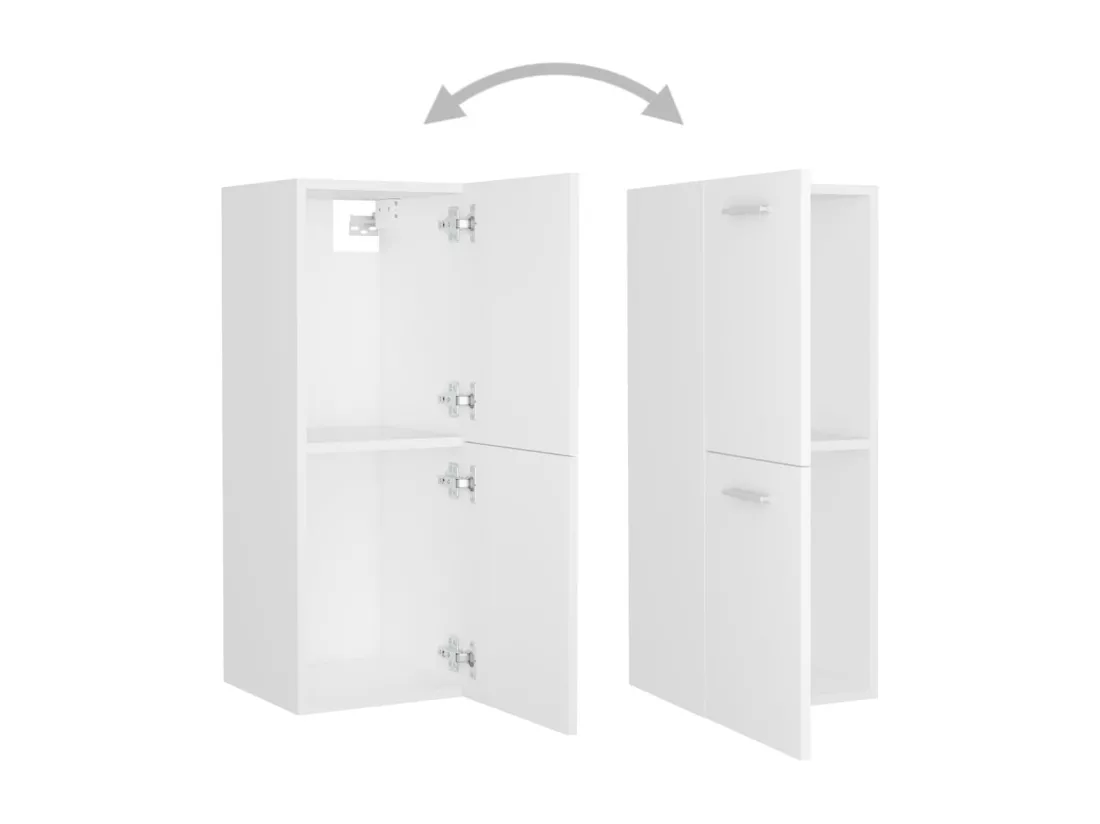 Ensemble de meubles de salle de bain Blanc Aggloméré
