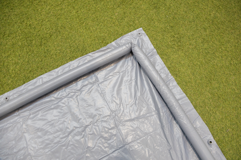 Grondzeil met opblaasbare rand 3 X 6 MTR