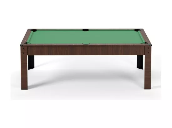 Billard Américain convertible table 4places KITBILL 5FT - 183 x 102 x 78 cm Plateau dînatoire et accessoires inclus - Marron