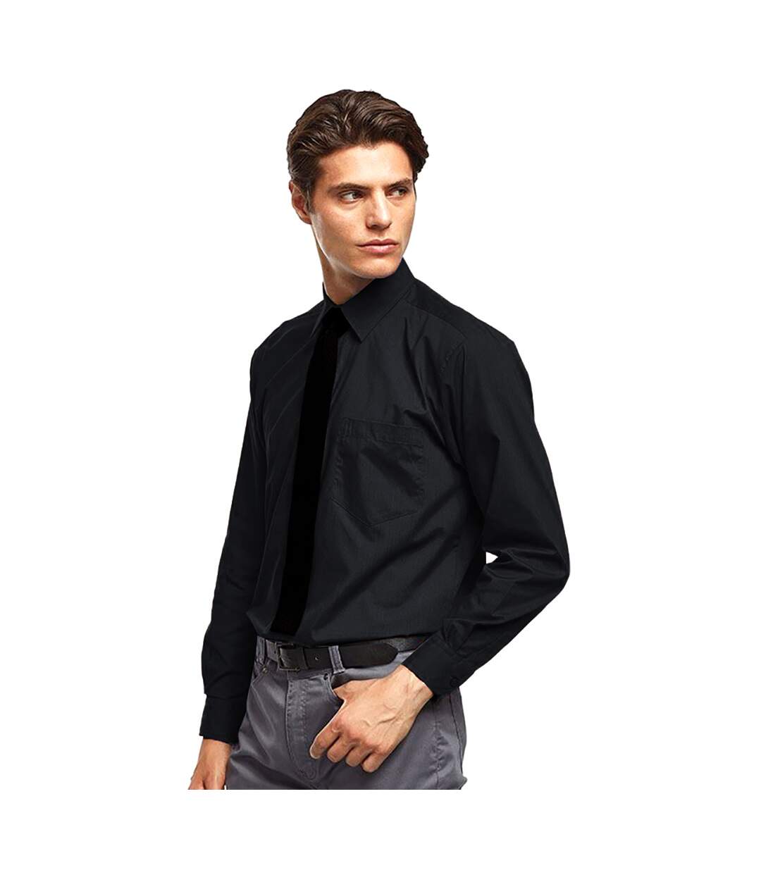 Premier - Chemise à manches longues - Homme (Noir) - UTRW1081