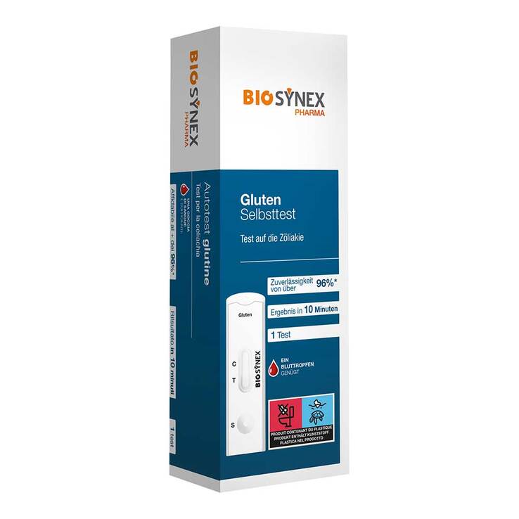 Gluten + Zöliakie Selbsttest 10 Minuten Blut, 1 St