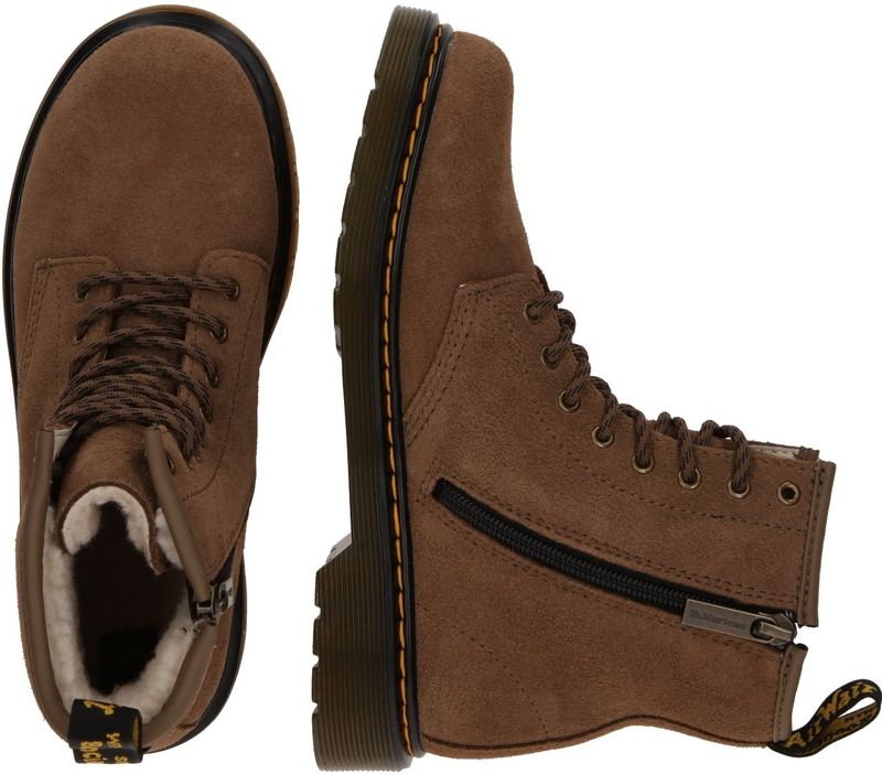 Dr. Martens - Junior 1460 Serena - Veterboots - Dark Khaki - Bronx Suede