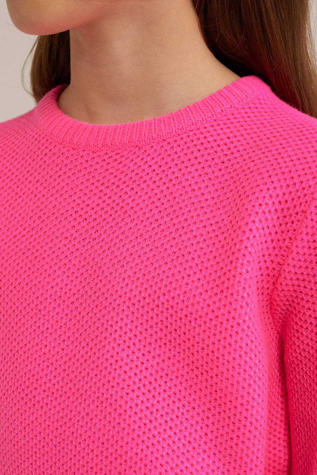 WE Fashion gebreide trui roze