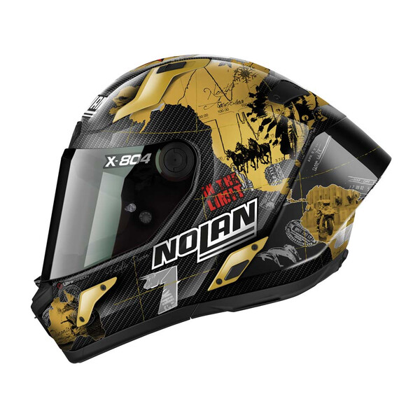 Nolan - Casque X-804 RS Ultra Carbon Replica C. Checa Carbone / Or