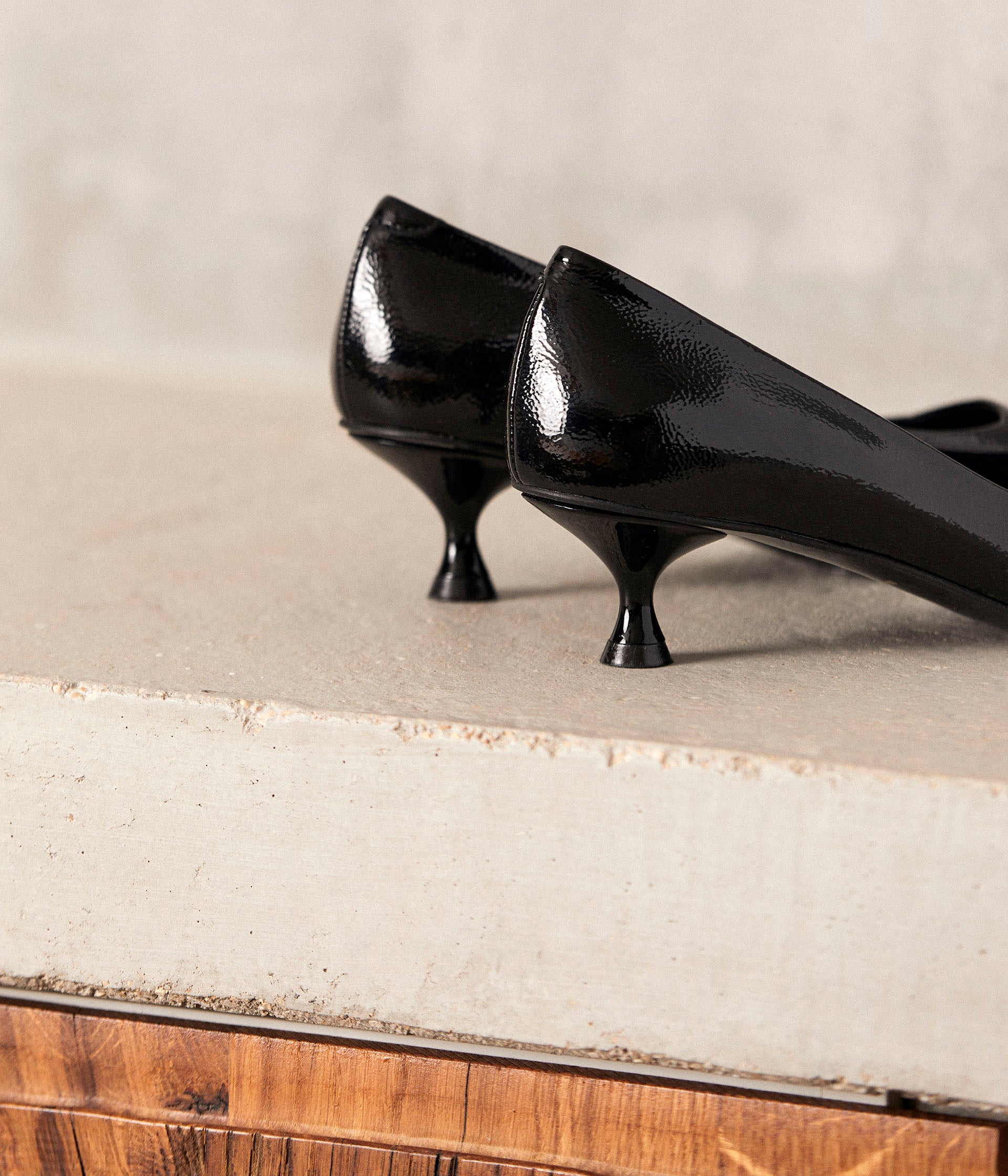 Escarpins noirs vernis Cyriane