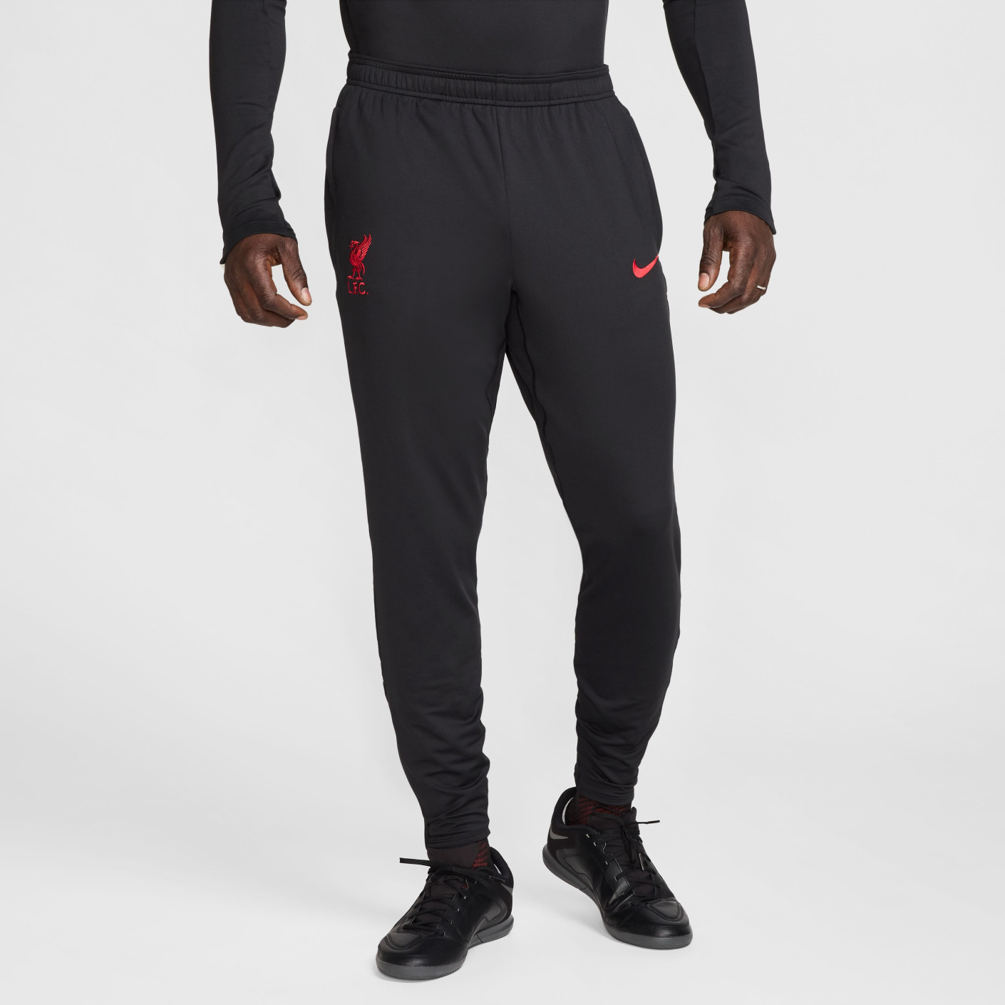 Nike Liverpool Strike Trainingspak 1/4-Zip 2024-2025 Gebroken Wit Zwart Rood