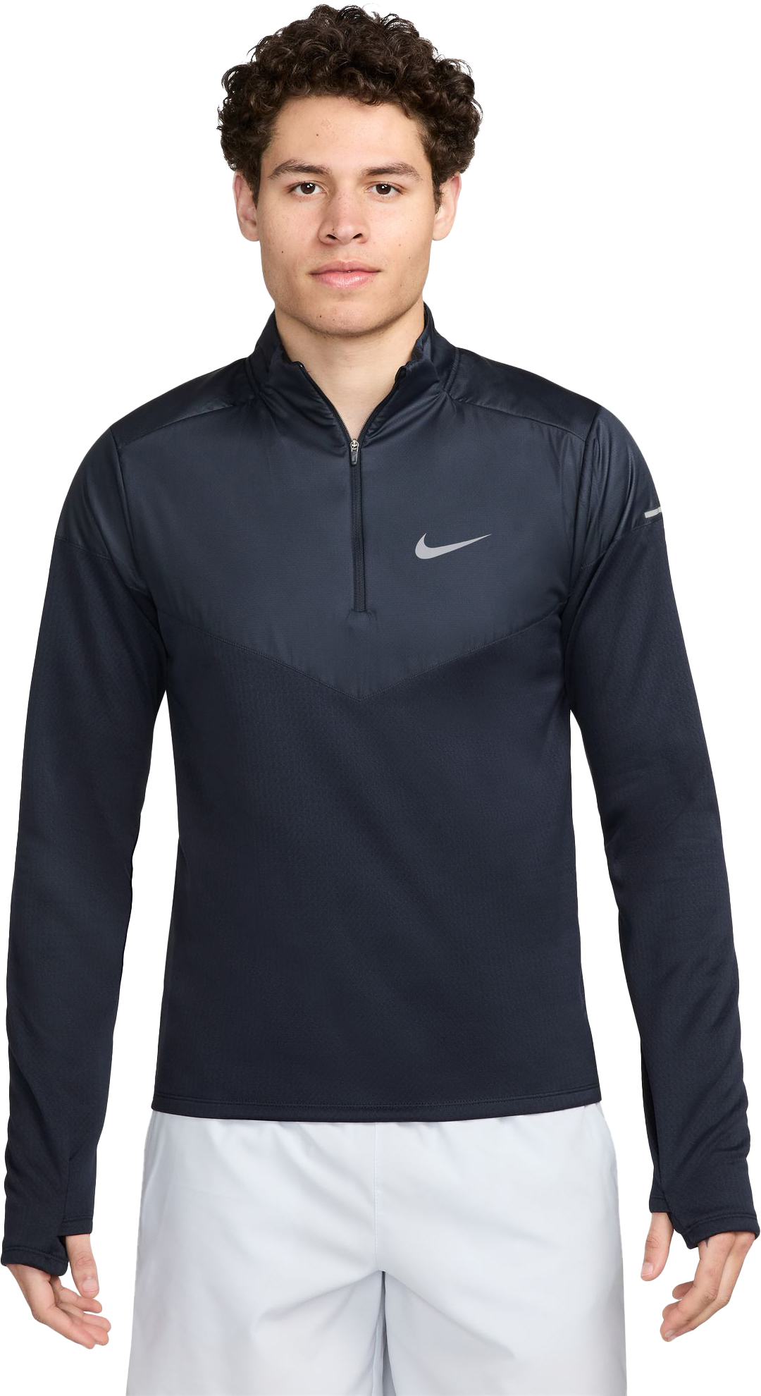 Sphere Element 1/2-Zip Running Top Herre 451/Obsidian/Reflective Silver