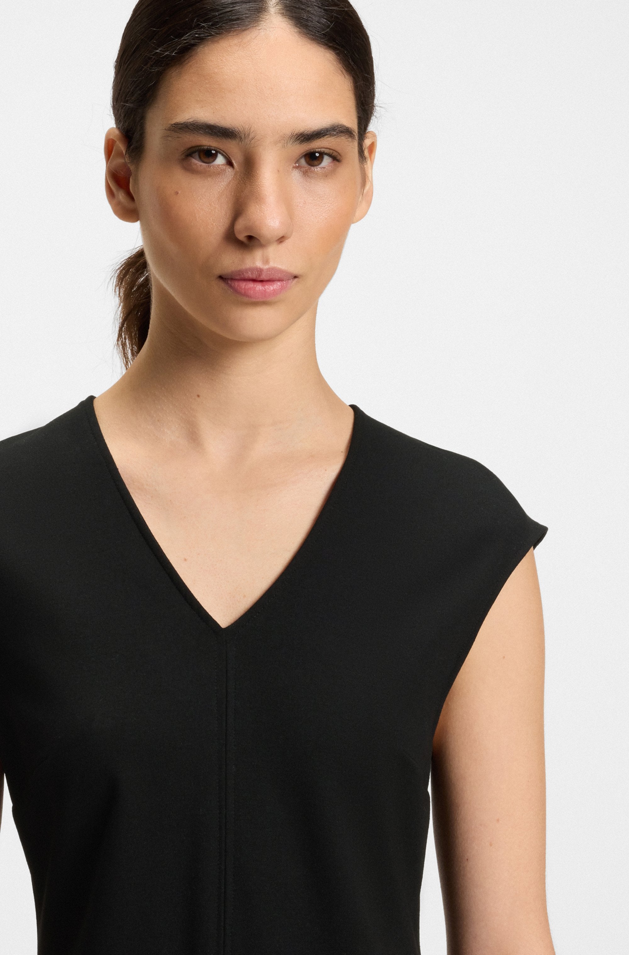 BOSS ORANGE A-Linien-Kleid »Duttina Premium Damenmode« in Punto Milano Qualität
