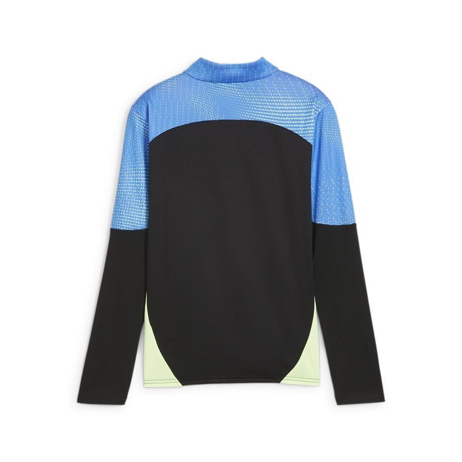 PUMA Maillot d'Entraînement IndividualFINAL Fermeture Éclair 1/4 - Noir/Fizzy Apple Enfant