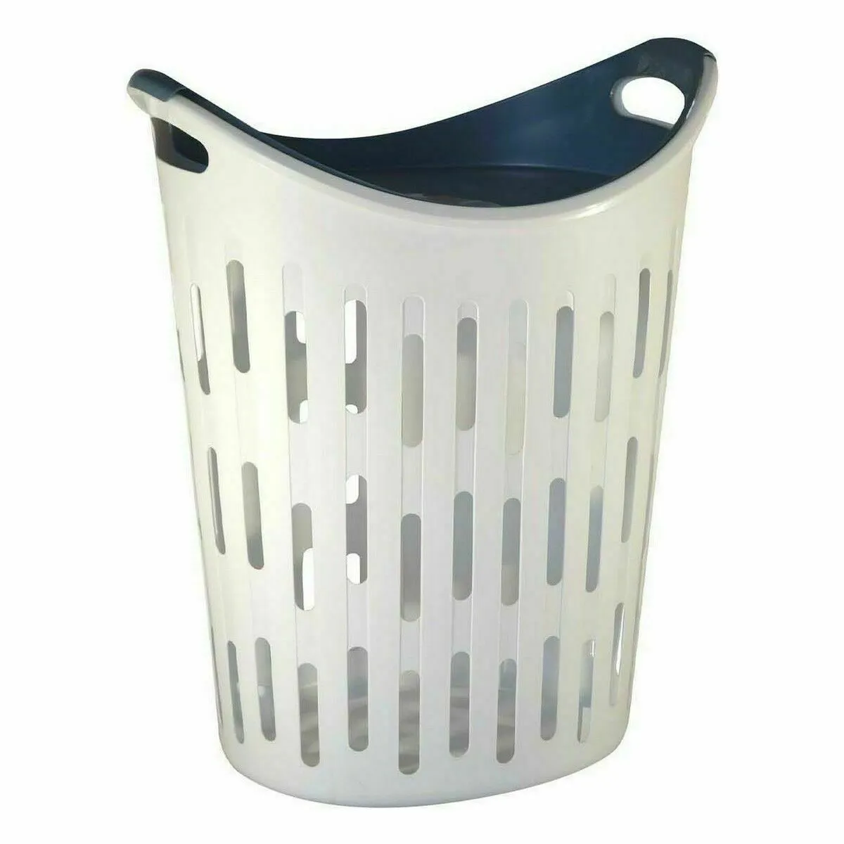 BigBuy Home Panier à linge Blanc Plateau 60L
