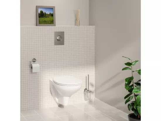 GROHE WC suspendu sans bride Bau Ceramic avec abattant