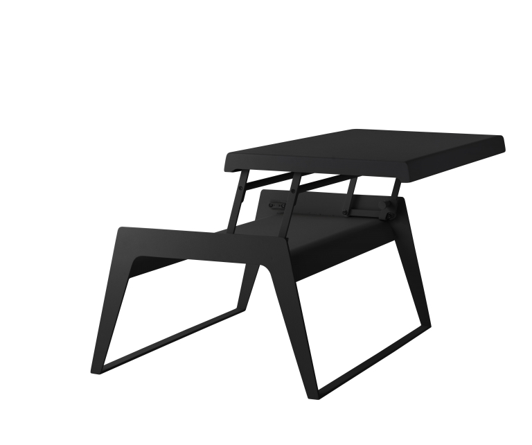 Cane-Line Chill-out salontafel dubbele hoogte enkelzijdig lava grey
