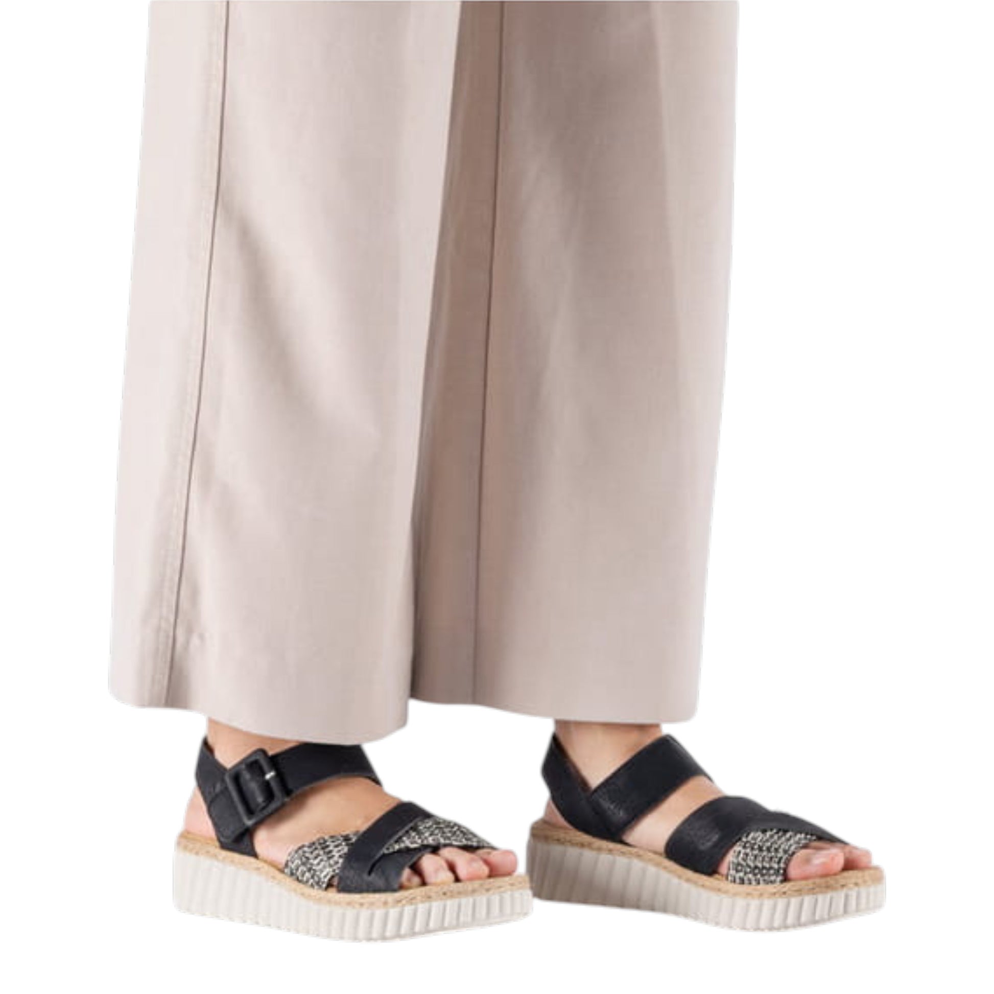 Sandaler med hæl, kvinder, sort